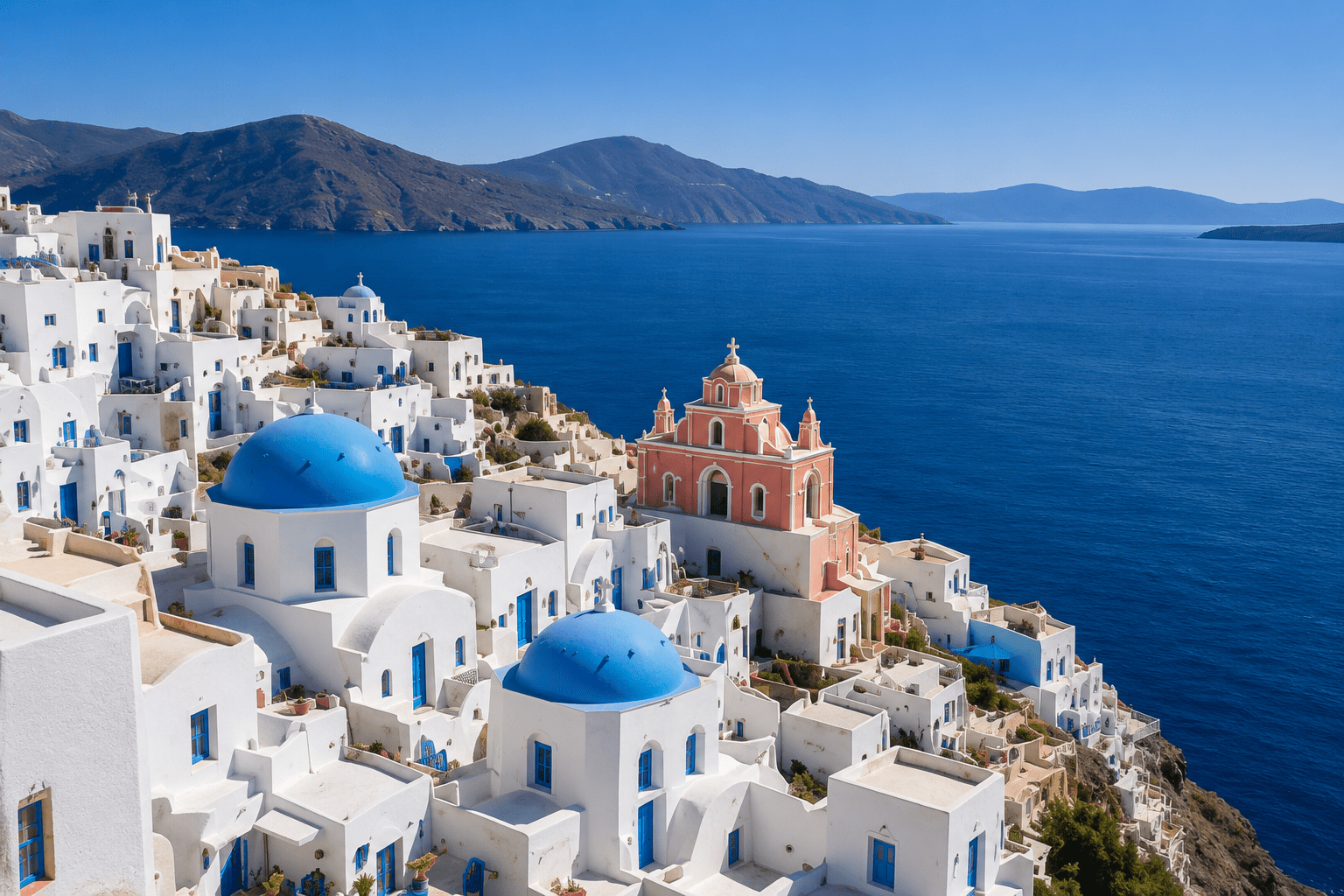 Griechische Inseln Panorama beim Griechenland Insel-Hopping